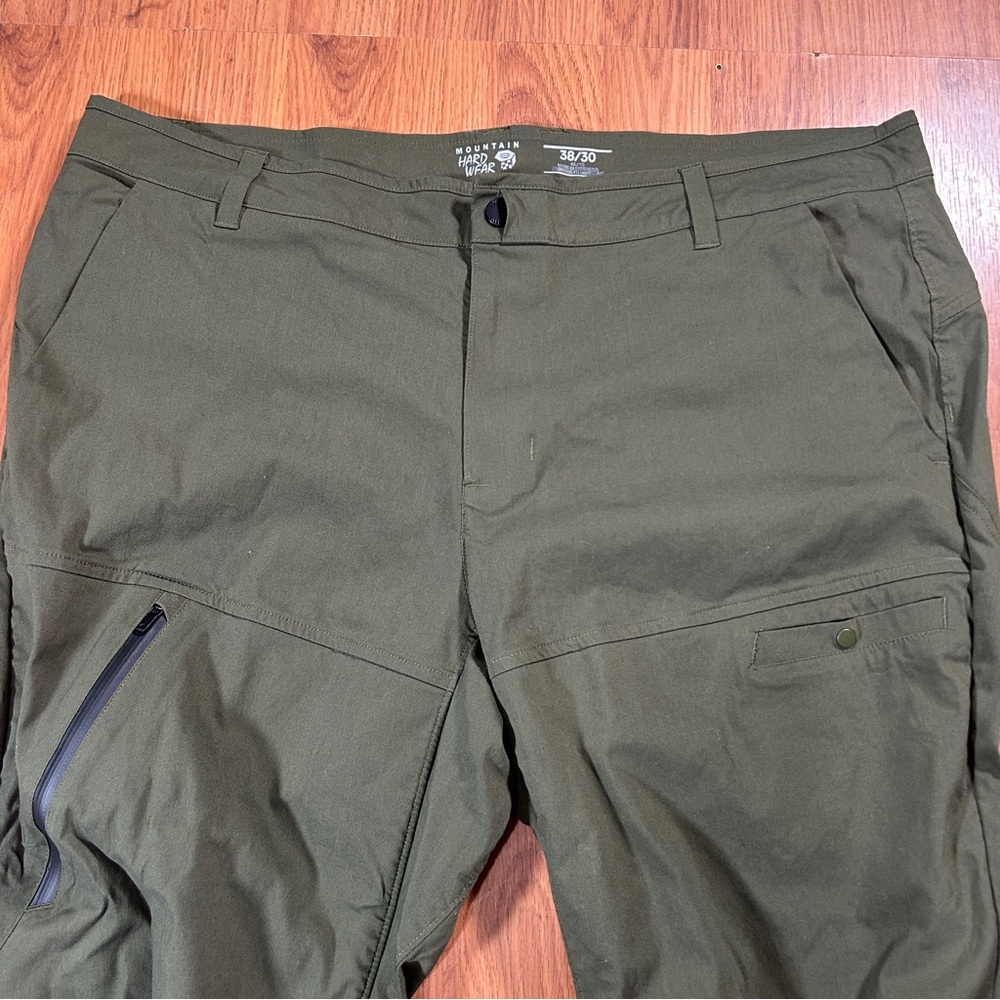 Mountain Hardwear Pants Mens 38 Green Tech Utility Cargo Hiking Stretch
